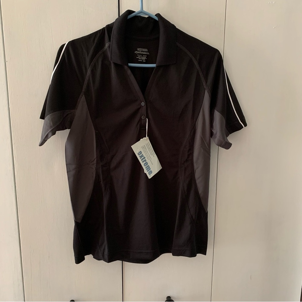 Black Short Sleeve Women's Top